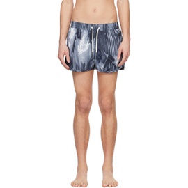 CDLP Gray Printed Swim Shorts 241425M208003