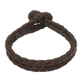 RRL Brown Leather Bracelet 241435M142002