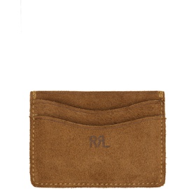 RRL Tan Roughout Suede Card Holder 241435M163001