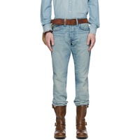 RRL Blue Slim Fit Jeans 241435M186002