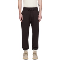 RRL Black Garment-Dyed Sweatpants 241435M190002