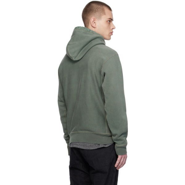  RRL Green Garment-Dyed Hoodie 241435M202005