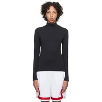 나이키 조던 Nike Jordan Black Embroidered Long Sleeve T-Shirt 241445F110001