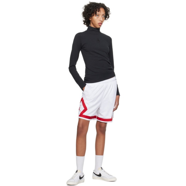 나이키 나이키 조던 Nike Jordan Black Embroidered Long Sleeve T-Shirt 241445F110001