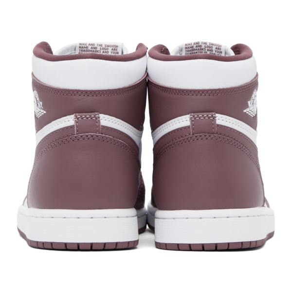 나이키 나이키 조던 Nike Jordan Purple & White Air Jordan 1 Sneakers 241445F127004