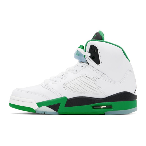 나이키 나이키 조던 Nike Jordan White & Green Air Jordan 5 R에트로 ETRO Sneakers 241445F127010