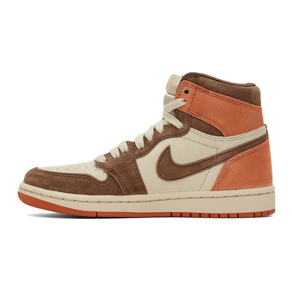나이키 나이키 조던 Nike Jordan Beige & Brown Air Jordan 1 High Sneakers 241445F127018