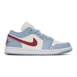 나이키 조던 Nike Jordan Blue & White Air Jordan 1 Low Sneakers 241445F128007