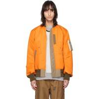 사카이 Sacai Orange Zip Reversible Jacket 241445M175006
