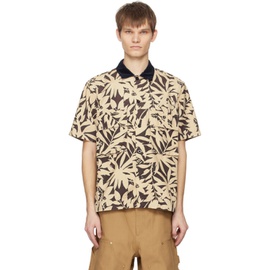 사카이 Sacai Brown & Beige Leaf Shirt 241445M192031