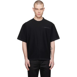 사카이 Sacai Black Inverted Seam T-Shirt 241445M213037