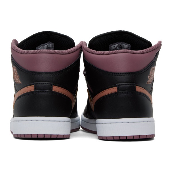 나이키 나이키 조던 Nike Jordan Black & Purple Air Jordan 1 Mid SE Sneakers 241445M236006