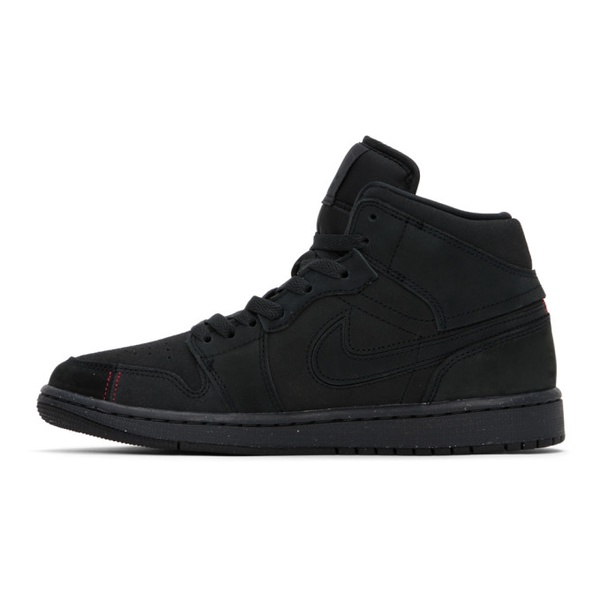 나이키 나이키 조던 Nike Jordan Black Air Jordan 1 Mid SE Craft Sneakers 241445M236029