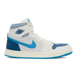 나이키 조던 Nike Jordan Blue & Gray Air Jordan 1 Zoom CMFT 2 Sneakers 241445M236033