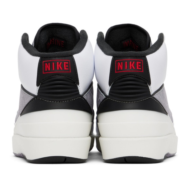 나이키 나이키 조던 Nike Jordan White & Silver Air Jordan 2 R에트로 ETRO Sneakers 241445M236034