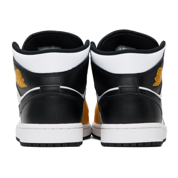 나이키 나이키 조던 Nike Jordan Black & Yellow Air Jordan 1 Mid Sneakers 241445M236035