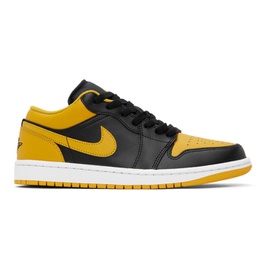 나이키 조던 Nike Jordan Black & Yellow Air Jordan 1 Low Sneakers 241445M237011