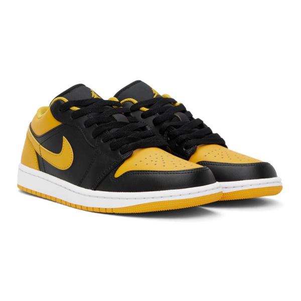 나이키 나이키 조던 Nike Jordan Black & Yellow Air Jordan 1 Low Sneakers 241445M237011