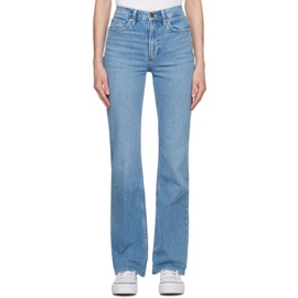FRAME Blue The Slim Stacked Jeans 241455F069023