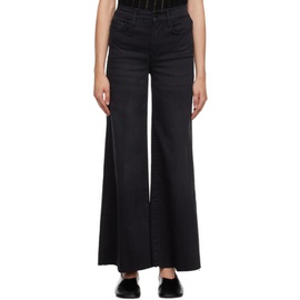 FRAME Black Le Palazzo Crop Jeans 241455F069029