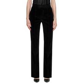 FRAME Black The Slim Stacked Trousers 241455F087002