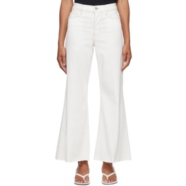 FRAME White Le Palazzo Crop Jeans 241455F087004