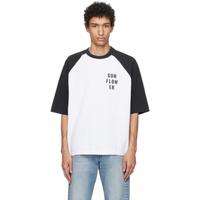 Sunflower White & Black Baseball T-Shirt 241468M213000