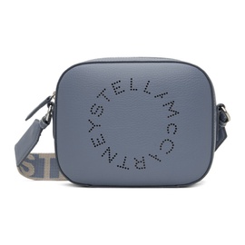스텔라 맥카트니 Stella McCartney Blue Logo Grainy Alter Mat Mini Camera Bag 241471F048023