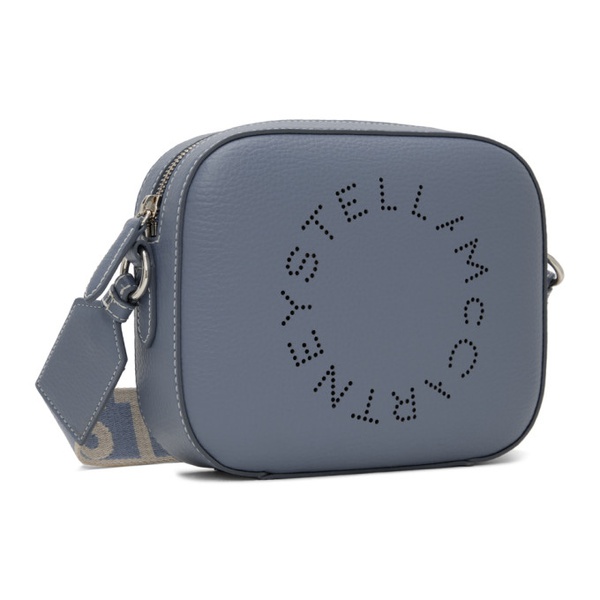 스텔라 맥카트니 스텔라 맥카트니 Stella McCartney Blue Logo Grainy Alter Mat Mini Camera Bag 241471F048023
