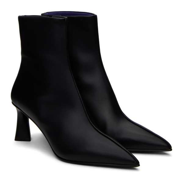 스텔라 맥카트니 스텔라 맥카트니 Stella McCartney Black Elsa Pointed Toe Ankle Boots 241471F113001