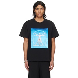 스텔라 맥카트니 Stella McCartney Black Vitruvian Woman T-Shirt 241471M213005