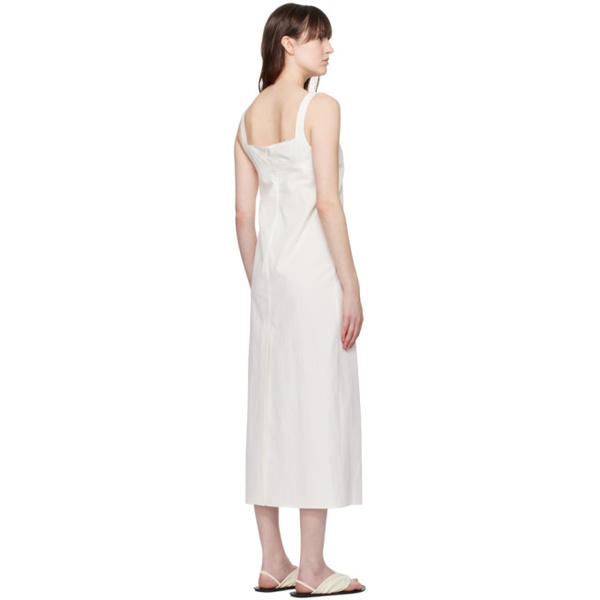 킨 루루 스튜디오 Loulou Studio White Makeen Midi Dress 241473F054002