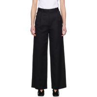 Loulou de Saison Black Idai Trousers 241473F087019