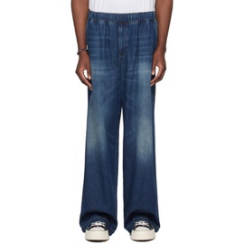 발렌티노 Valentino Blue Faded Jeans 241476M186000