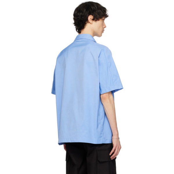 발렌티노 발렌티노 Valentino Blue Paneled Shirt 241476M192011