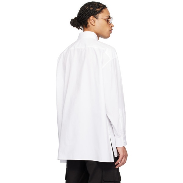 발렌티노 발렌티노 Valentino White Spread Collar Shirt 241476M192012