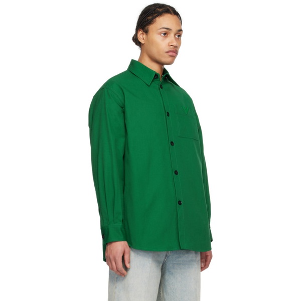 발렌티노 발렌티노 Valentino Green Hardware Shirt 241476M192020