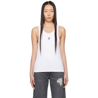 JW 앤더슨 JW Anderson White Embroidered Tank Top 241477F111001