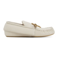 JW 앤더슨 JW Anderson 오프화이트 Off-White Suede Moc Loafers 241477F121031
