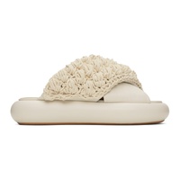 JW 앤더슨 JW Anderson 오프화이트 Off-White Platform Crochet Sandals 241477F124005