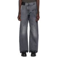 JW 앤더슨 JW Anderson Gray Twisted Jeans 241477M186003