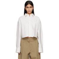 AMI Paris 오프화이트 Off-White Embroidered Shirt 241482F109001