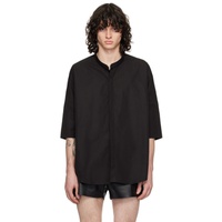 AMI Paris Black Oversized Shirt 241482M192048