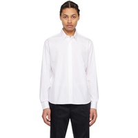 AMI Paris White Spread Collar Shirt 241482M192054