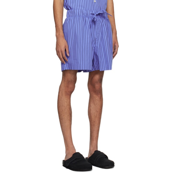  테클라 Tekla Blue Drawstring Pyjama Shorts 241482M218025