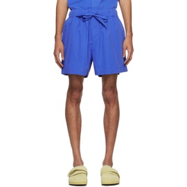 테클라 Tekla Blue Drawstring Pyjama Shorts 241482M218027
