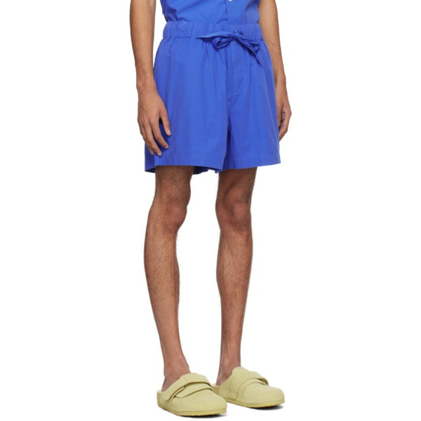  테클라 Tekla Blue Drawstring Pyjama Shorts 241482M218027