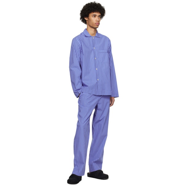  테클라 Tekla Blue Drawstring Pyjama Pants 241482M218031