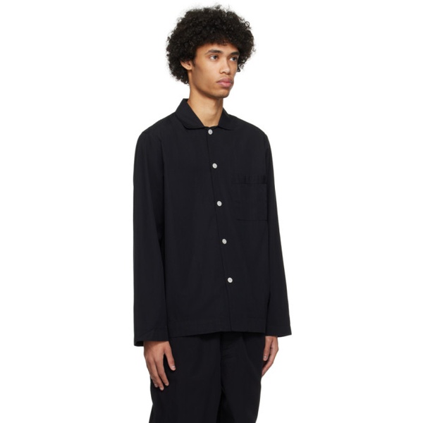  테클라 Tekla Black Long Sleeve Pyjama Shirt 241482M218050
