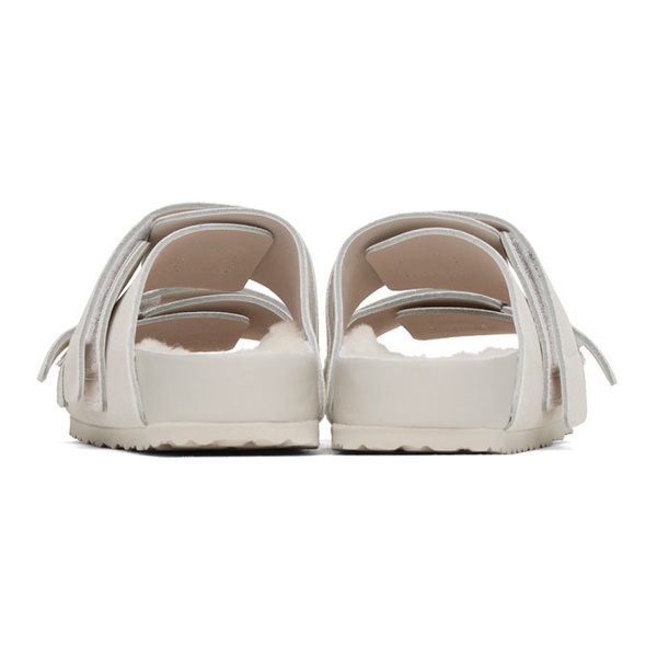 버켄스탁 테클라 Tekla 오프화이트 Off-White 버켄스탁 Birkenstock 에디트 Edition Uji Shearling Sandals 241482M234002